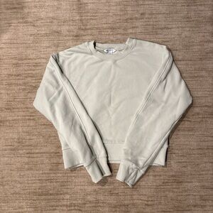 Athleta Light Gray Crewneck Sweatshirt